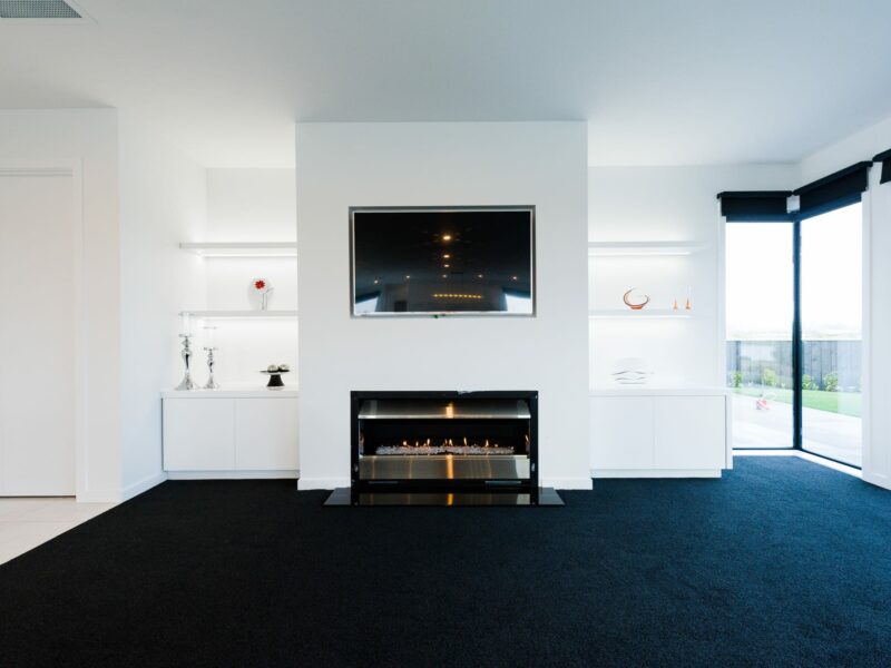 A new build home in Christchurch, New Zealand by Trendsetter Homes builders called Blue Glass House