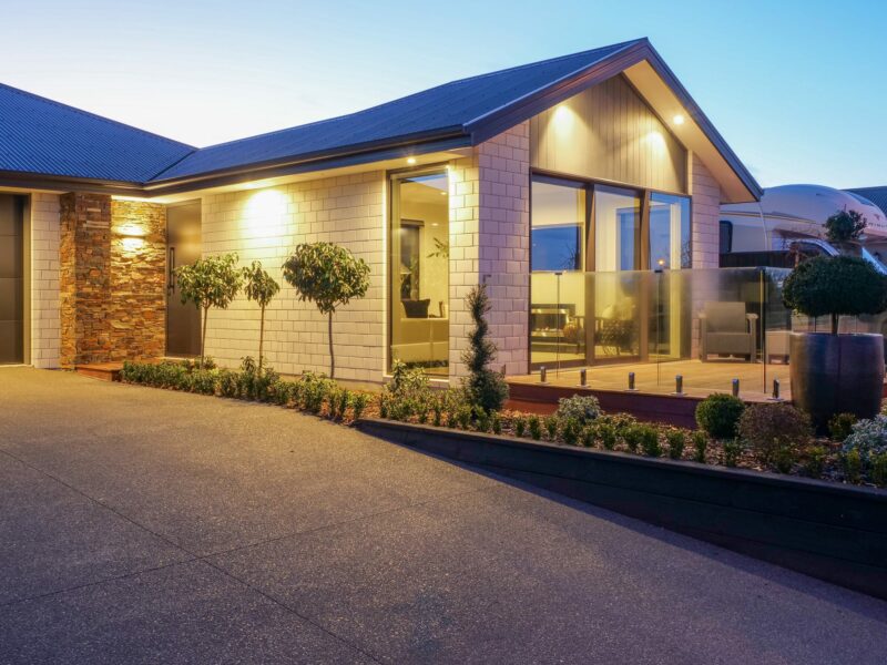 The Lakeside new build at Pegasus Lake, North Canterbury built by Trendsetter Homes