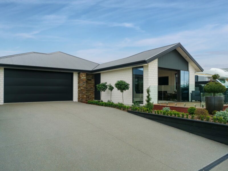 The Lakeside new build at Pegasus Lake, North Canterbury built by Trendsetter Homes