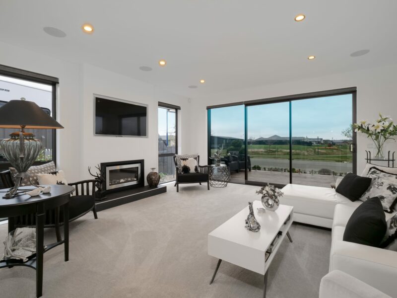 The Lakeside new build at Pegasus Lake, North Canterbury built by Trendsetter Homes